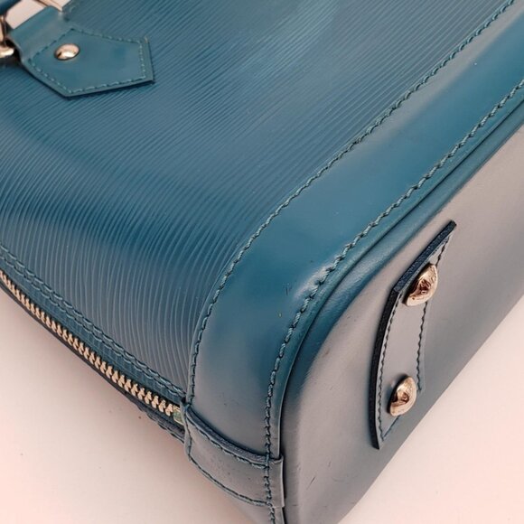 100% Authentic Louis Vuitton Alma Bb Epi Leather Satchel Bag 480-081024 - Picture 9 of 16